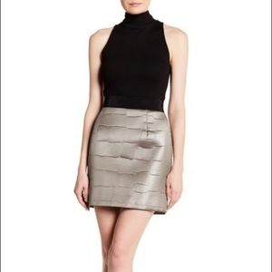 MILLY Embossed Skirt